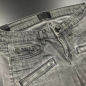 Vince grey cotton stretch skinny designer jeans